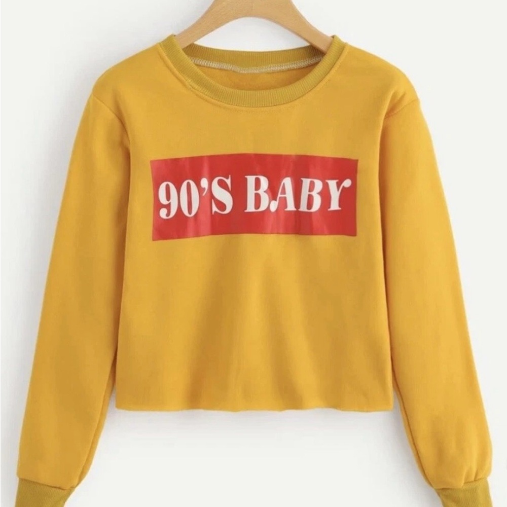Yellow Graphic Women's Sweatshirt